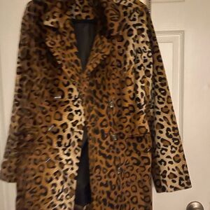Leopard Print Women's Coat